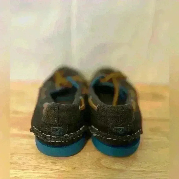 Men's Grey Sperry Slip On Canvas Boat Shoe Sneaker  Size 11 Loafer. - Picture 5 of 8